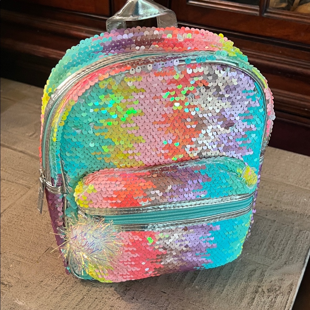 Girl’s Wonder Nation Mini Multi Color Sequin Mini Backpack/Bag